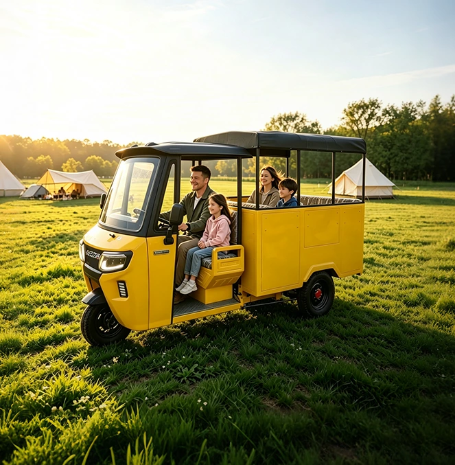 Folding Dual-purpose Electric Cargo Tricycles